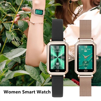 Smart-часовници, дамски спортен гривна, сърдечната честота, кислород в кръвта, кръвното налягане, IP68 водоустойчив смарт гривна за Apple и Xiaomi HT2