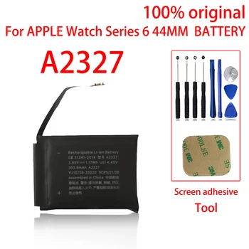 100% Оригинален 44 мм батерия за Apple Watch Серия 6 GPS за Серия 6 A2327, (6-то поколение) Батерия Bateria