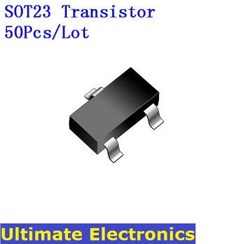 50 бр./лот SMD SOT23 Транзистор S9012 S9013 S8050 S8550 BAV99 2N3904 2N3906 A42 А92 2N2222 2N2907 C1815 BAT54 BC807 BC817 TL431