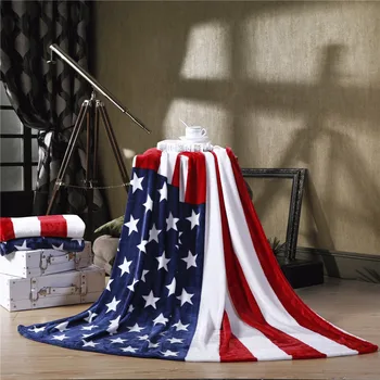 Флаг на САЩ, Великобритания, Канада, Мултифункционален одеяло, калъф за дивана, чаршаф, британският и американски флаг, карирани фланелевый мек вълнен плат каре, покривки, спално бельо