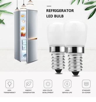 2 елемента Led Лампа за хладилник E14 3 W Царевичен лампа за хладилник ac 220 В Led Лампа Бял/Топло бял SMD2835 Замяна на Халогенни Лампи