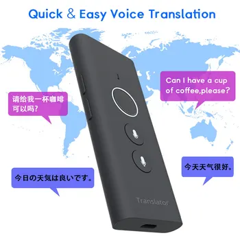 Онлайн преводач Преносим Traductor 40 езика за Гласови пътуване двустранен незабавен умен преводач устройство гореща точка