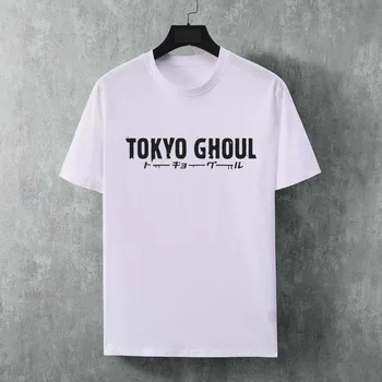 Мъжки и дамски тениски с аниме TOKOY, памучен риза, свободни летни дишаща тениска с кръгло деколте, потник оверсайз