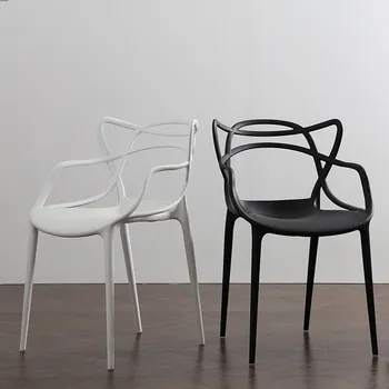 Пластмасови минималистичные трапезни столове за дизайнерско офис, устойчиви на пот, модерни столове за всекидневна, кухненски слушалки, мебели за дома A1