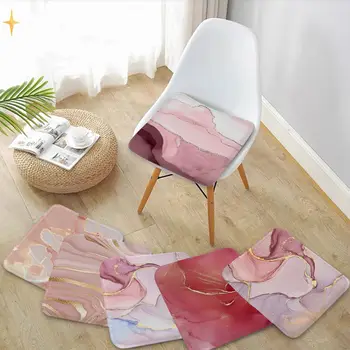 Скандинавски лилаво-розово платно, боядисване, въже, подложка за стол, мека възглавница за седалката, домашен офис, вътрешни, градински възглавници на открито