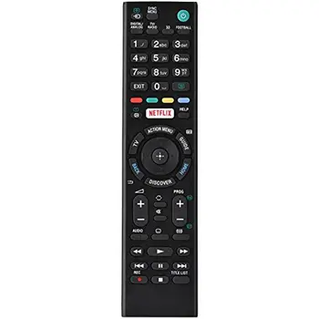 RMT-TX100D универсално дистанционно управление за телевизора, смяна на дистанционно управление за Sony Smart TV, черен