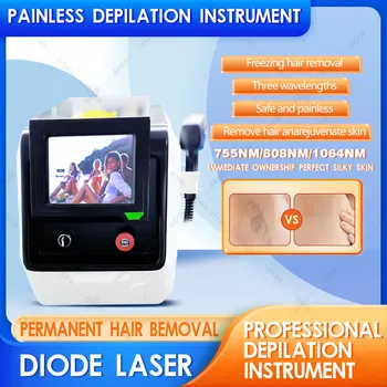 Портативен професионален диоден лазер 808 нм за лазерна епилация