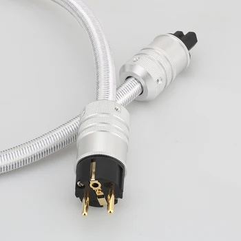 Захранващ кабел Hi-end EU Schuko 5N OFC за променлив ток захранващ Кабел ЕС, САЩ захранващ Кабел HI-FI За Субуфер, Усилвател, DV/AV Меломани