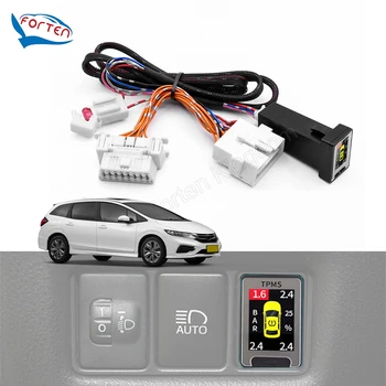 Система за контрол на налягането в гумите TPMS с цифров LCD дисплей, автоматична алармена система, система за контрол на налягането в гумите за Honda Jade 2014-2018