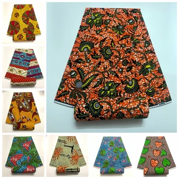 2023 висококачествен плат Анкара, африкански памук с естествена восъчен принтом, 100% текстилен восък, африкански рокли с восъчен принтом с високо качество за жени