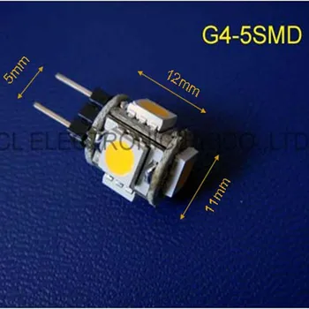 Висококачествена 1w DC12V светодиодна крушка G4, led полилей G4 Light, кристален led крушка G4 12v Заменя галогенную лампа G4 безплатна доставка на 10 бр./лот