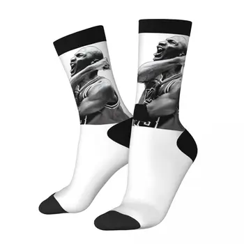Баскетболни звезди 2023 г. Майкъл И Jordans (3) Новост, най-Добрата покупка, Контрастни цветни ластични чорапи с хумористичен модел