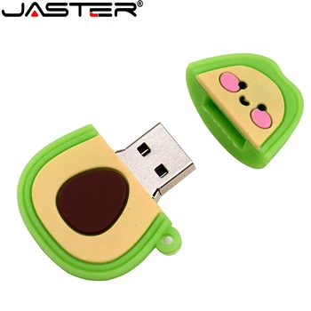 JASTER Сладък Авокадо Зелен USB флаш памети 128 GB флаш памет 64 GB, Memory Stick USB2.0 флаш памет подаръци 32 GB диск U ключодържател подарък