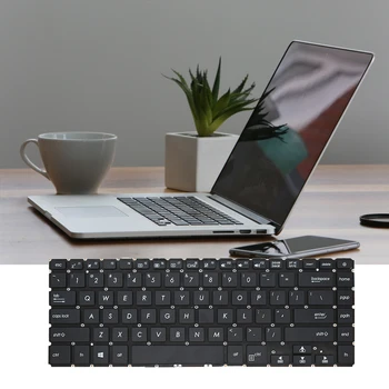 Клавиатура, мини, безшумни, за офиса, за дома, аксесоари за клавиатура, компютърен компонент, добре е подходяща замяна за Asus VivoBook S510 САЩ