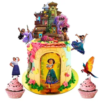 Акрилни topper за торта Encanto, аксесоари за парти по случай рожден ден, детски душ, Мирабел, украса за торта 