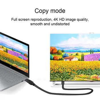Адаптер, съвместим с Type-C DisplayPort и HDMI, конвертор за видео, аудио кабел, TV кабел, адаптирующий 4K видео 1080P за настолни компютри, преносими КОМПЮТРИ
