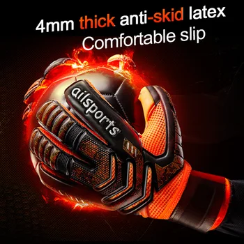 Професионални вратарские ръкавици Shinestone със защита от отпечатъци, сгъстено латекс футболни вратарские ръкавици, футболни ръкавици вратарские