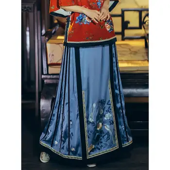 2022 жена-момиче в китайски стил, подобрено рокля-пола hanfu, винтажное дълга рокля, елегантна пола daliy