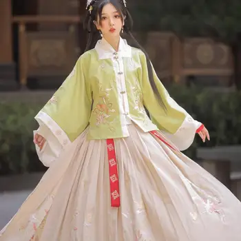 Елегантен 3шт женски костюм Ханфу Китайската традиционна дрехи Елегантна облекло за сценичното представяне на Страхотна народен танц Cosplay костюм