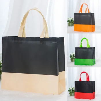 Нова сгъваема чанта за пазаруване, множество чанта-тоут, сгъваема чанта за пазаруване, лоскутная цветен плат, нетъкан текстил, еко-торбички за пазаруване