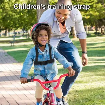 Зона за гмуркане Черен висококачествен найлон Безопасен детски тренировъчен колан Велосипеден каишка Помощен ски каишка за през рамо